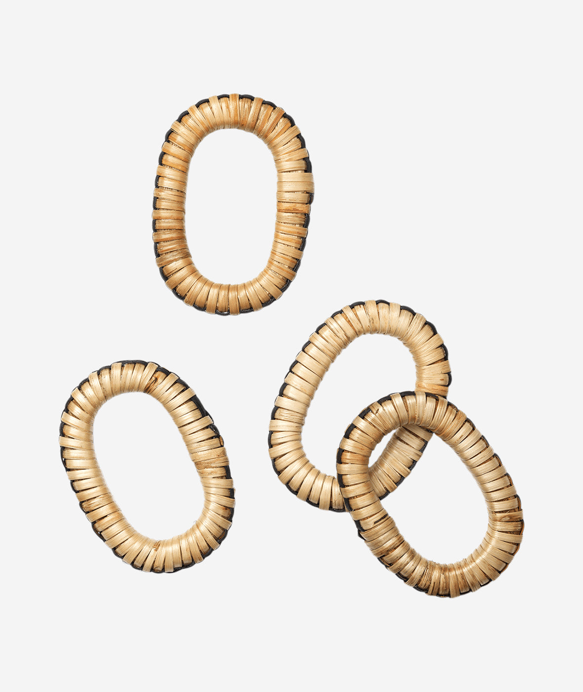 Weave Napkin Rings Set/4