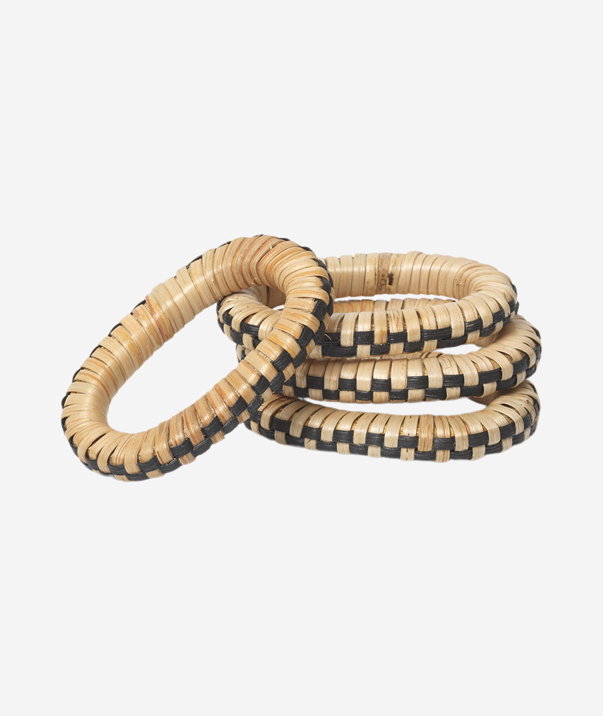 Weave Napkin Rings Set/4