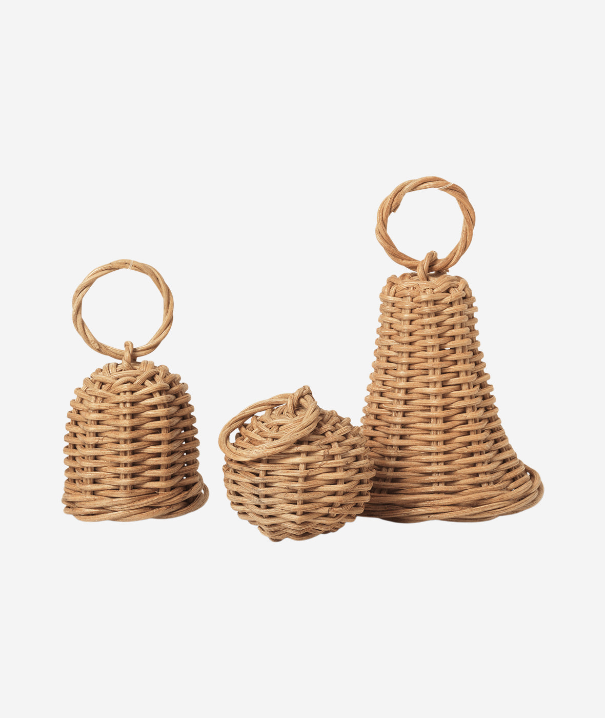 Braided Bell Baubles Set/3