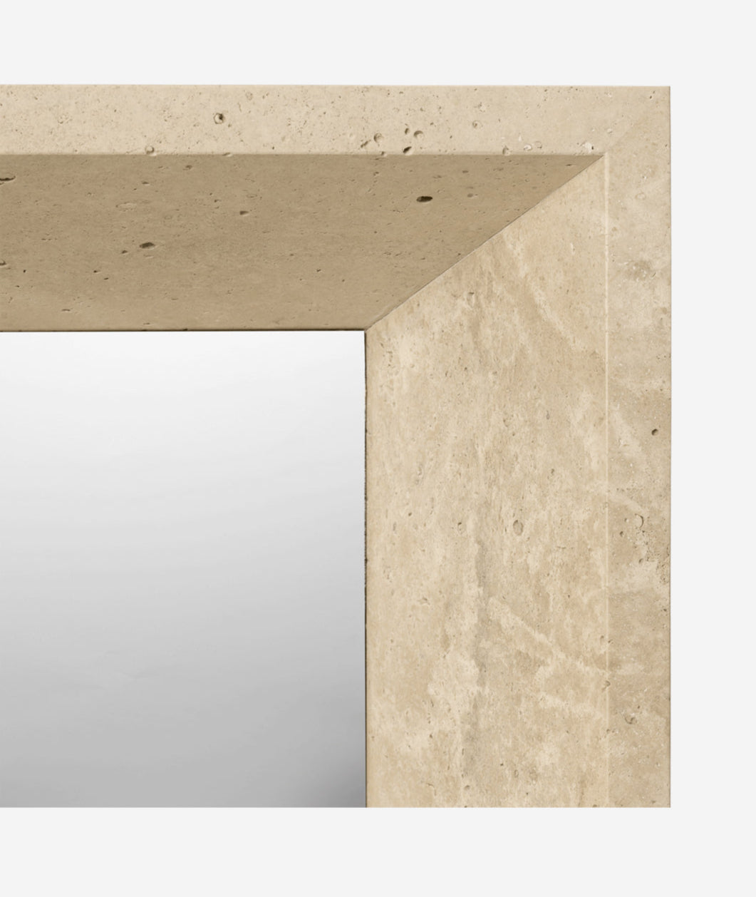 Lancet Travertine Mirror