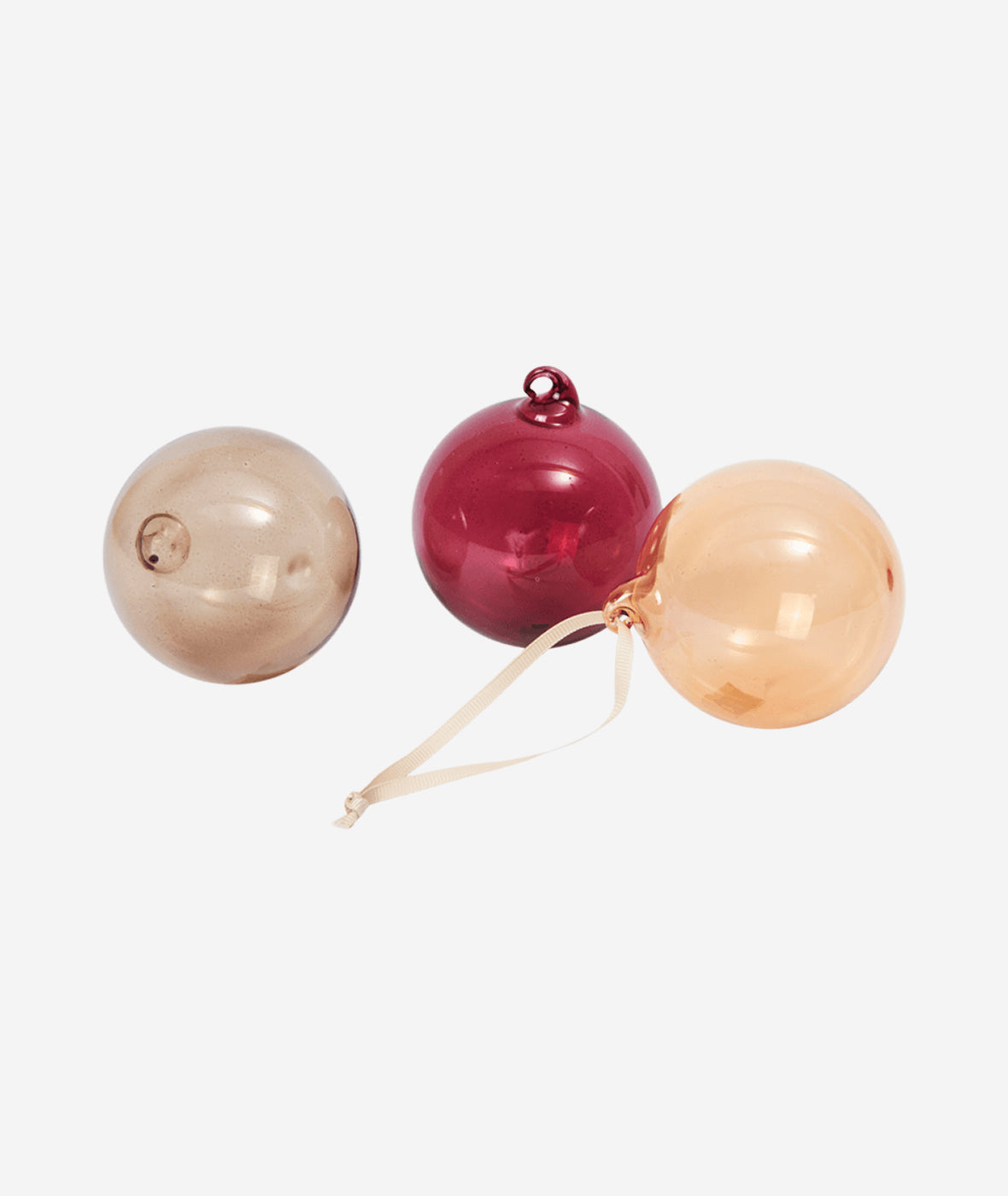 Glass Baubles Set/3 - More Options