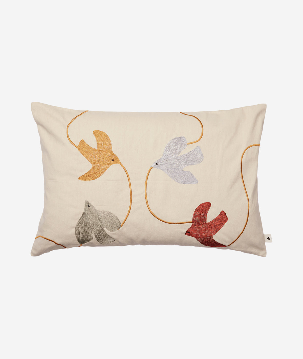 Swif Bird Embroidered Cushion