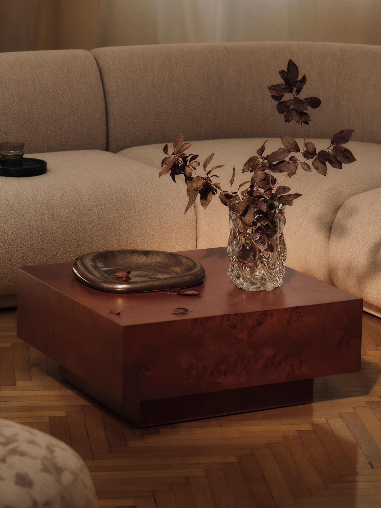 Burl Storage Coffee Table - More Options