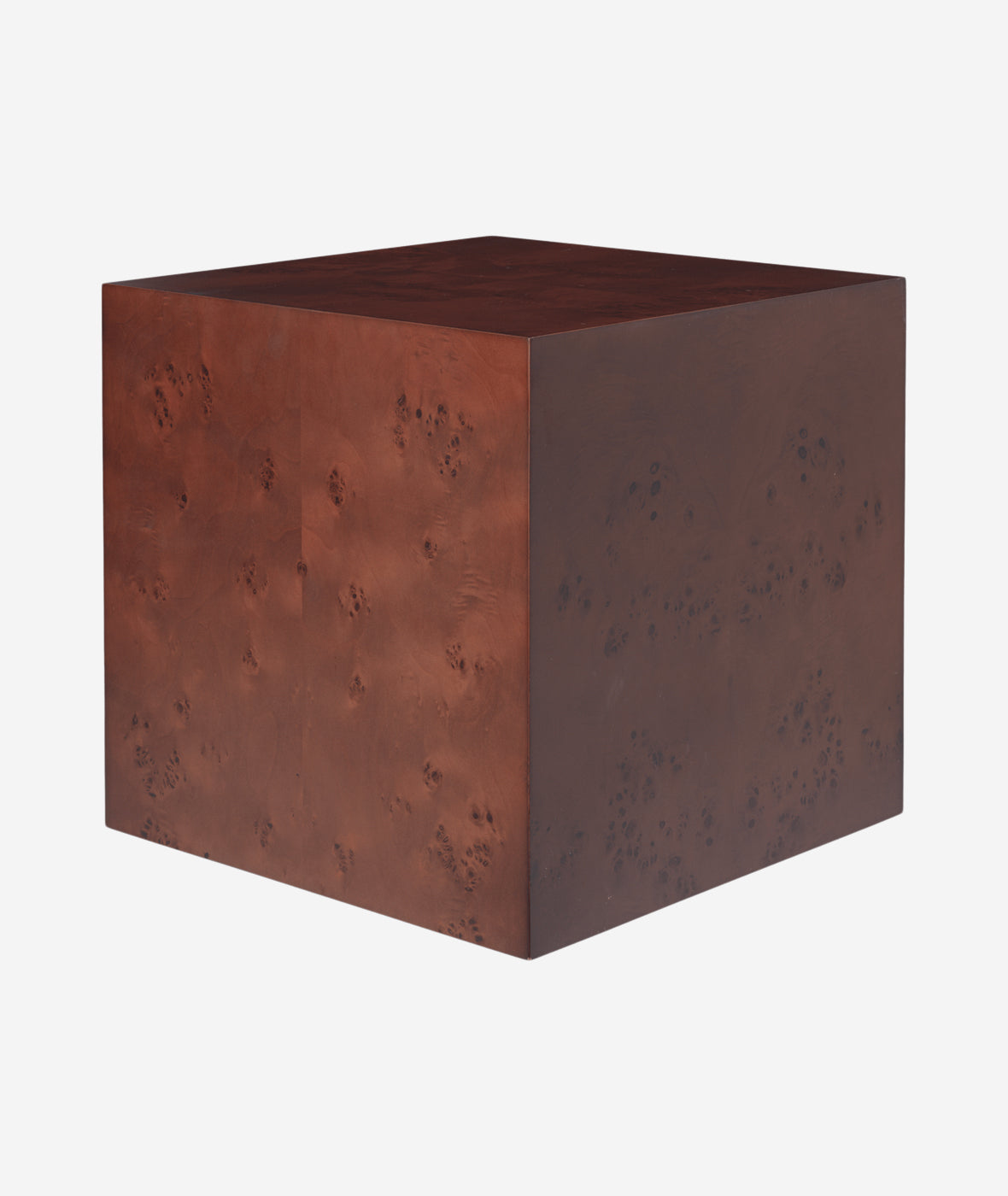 Burl Cube Side Table - More Options