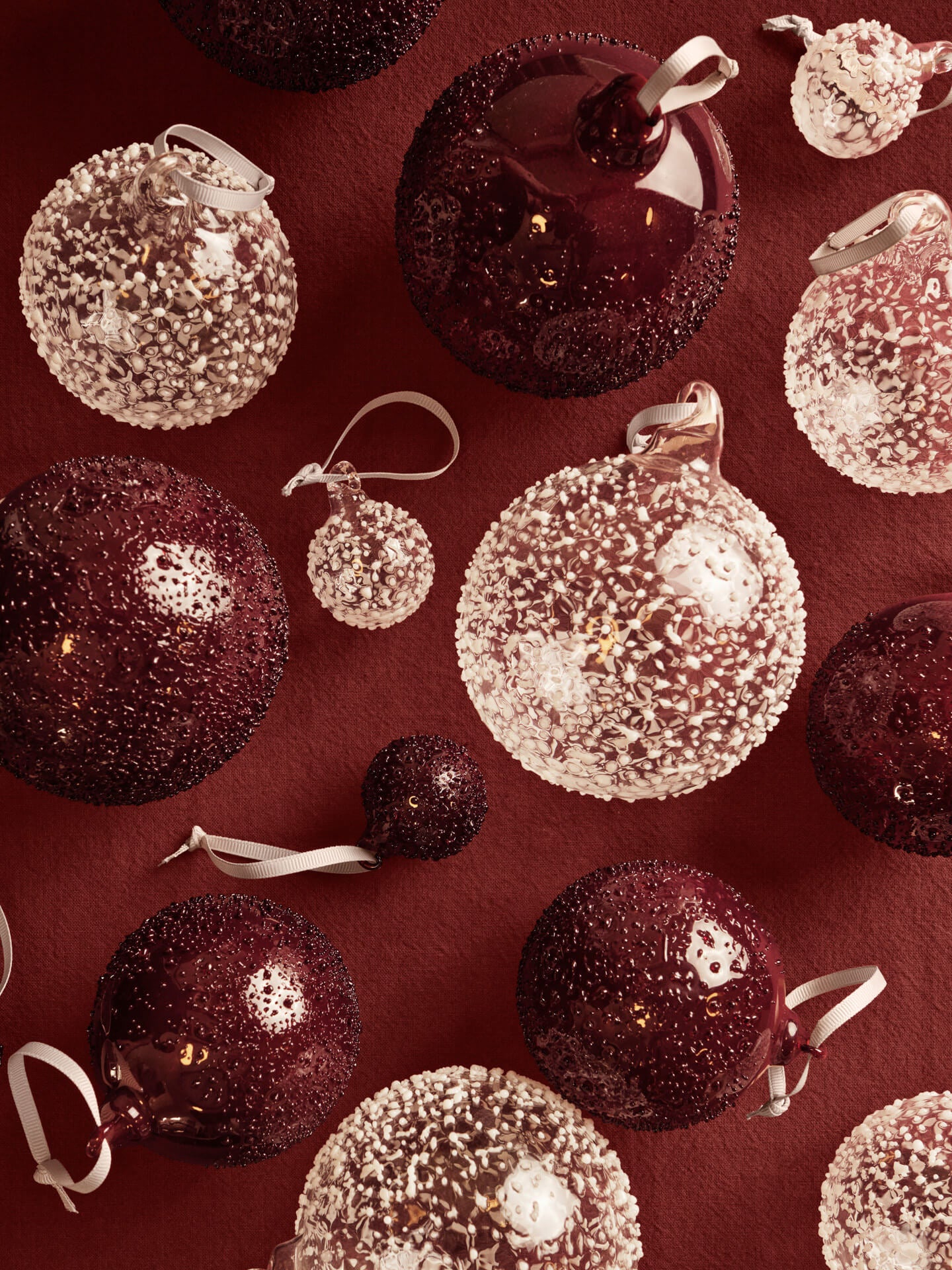 Flurry Glass Baubles Set/3 - More Options