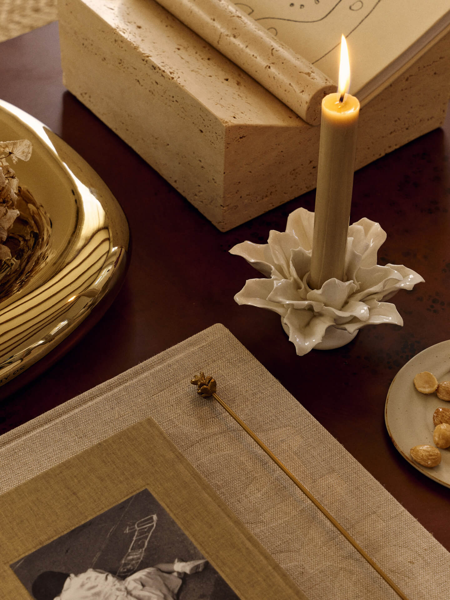 Holly Leaf Candle Holder - More Options
