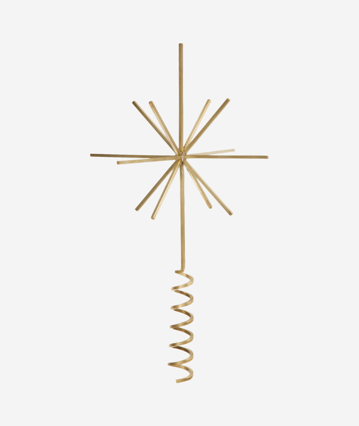Brass Christmas Star Tree Topper