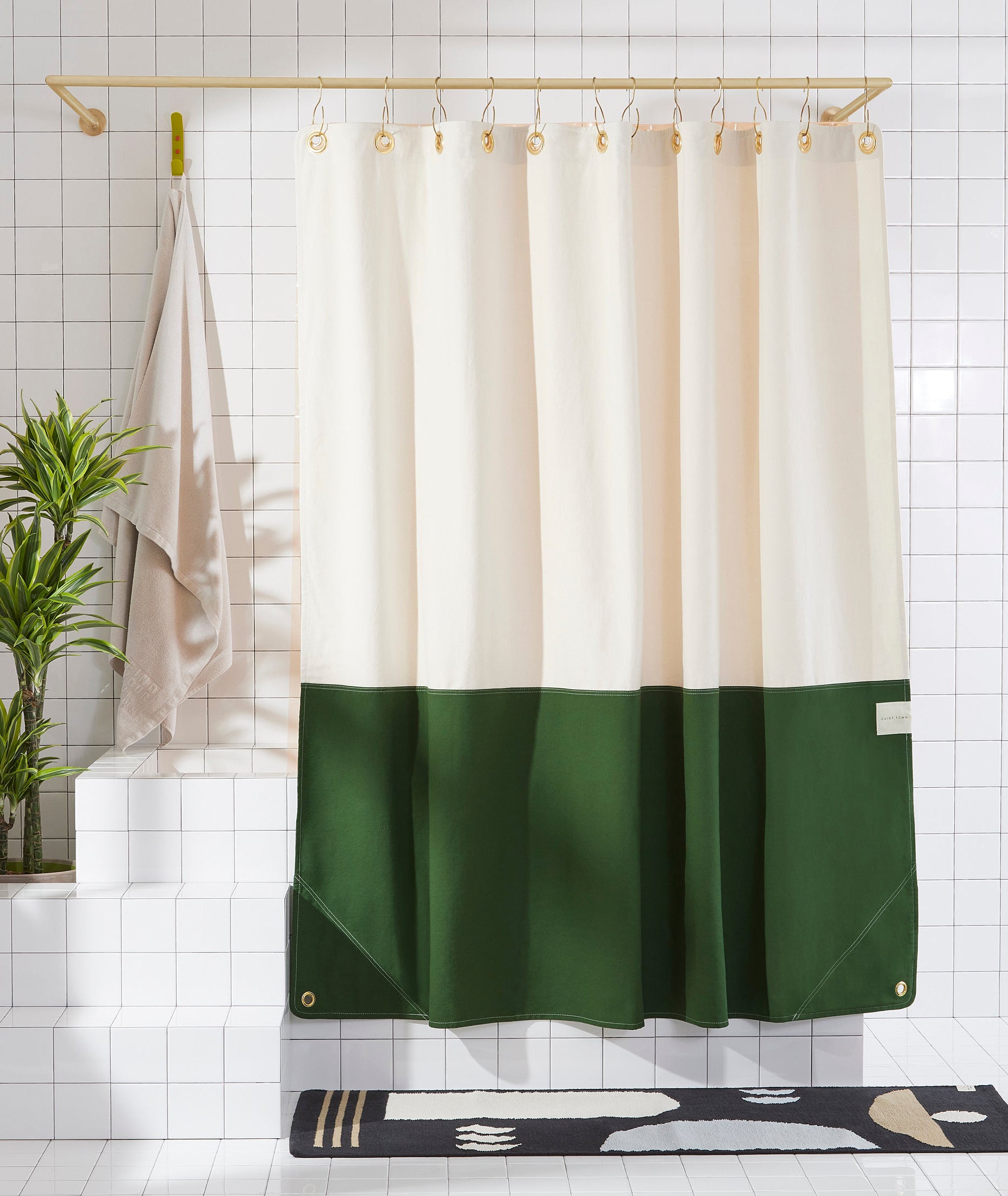 Orient Canvas Shower Curtain - More Options