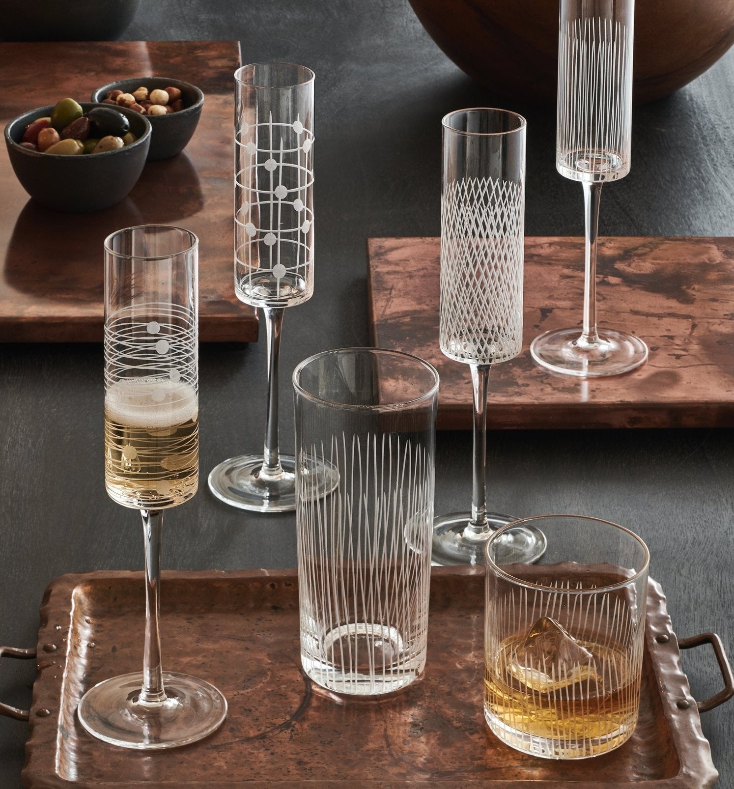 Endra Short Drinking Glass Set/4