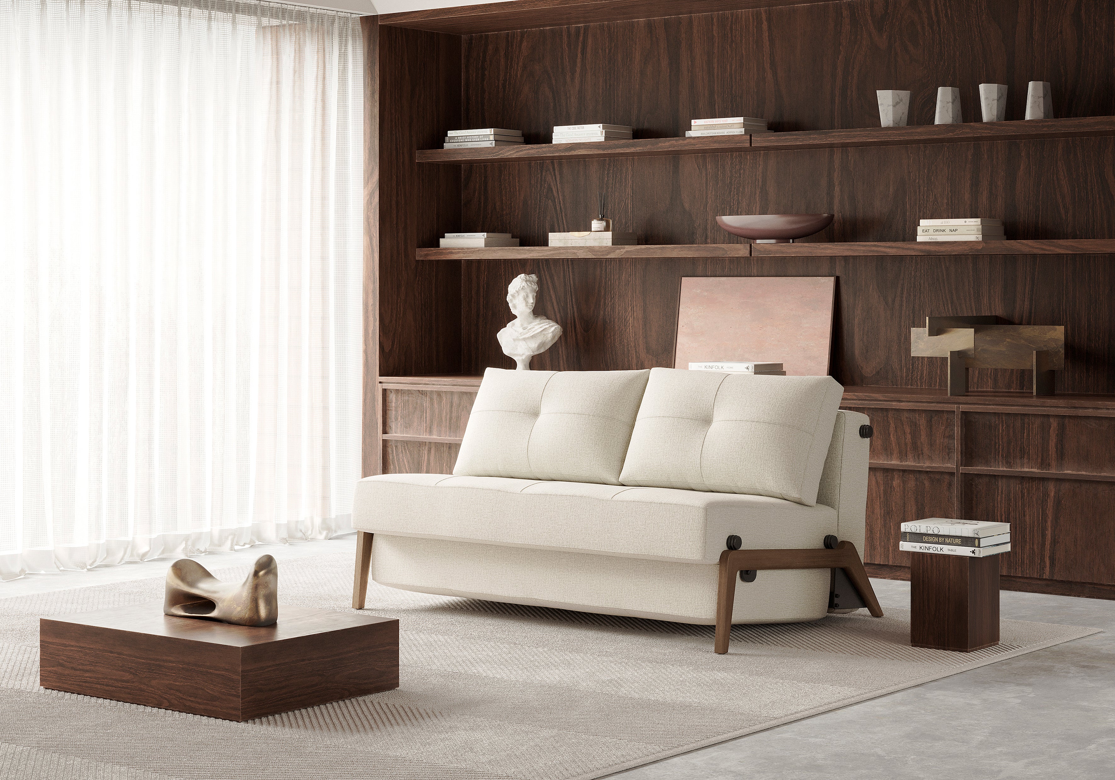 Cubed Deluxe Armless Sleeper Sofa - More Options