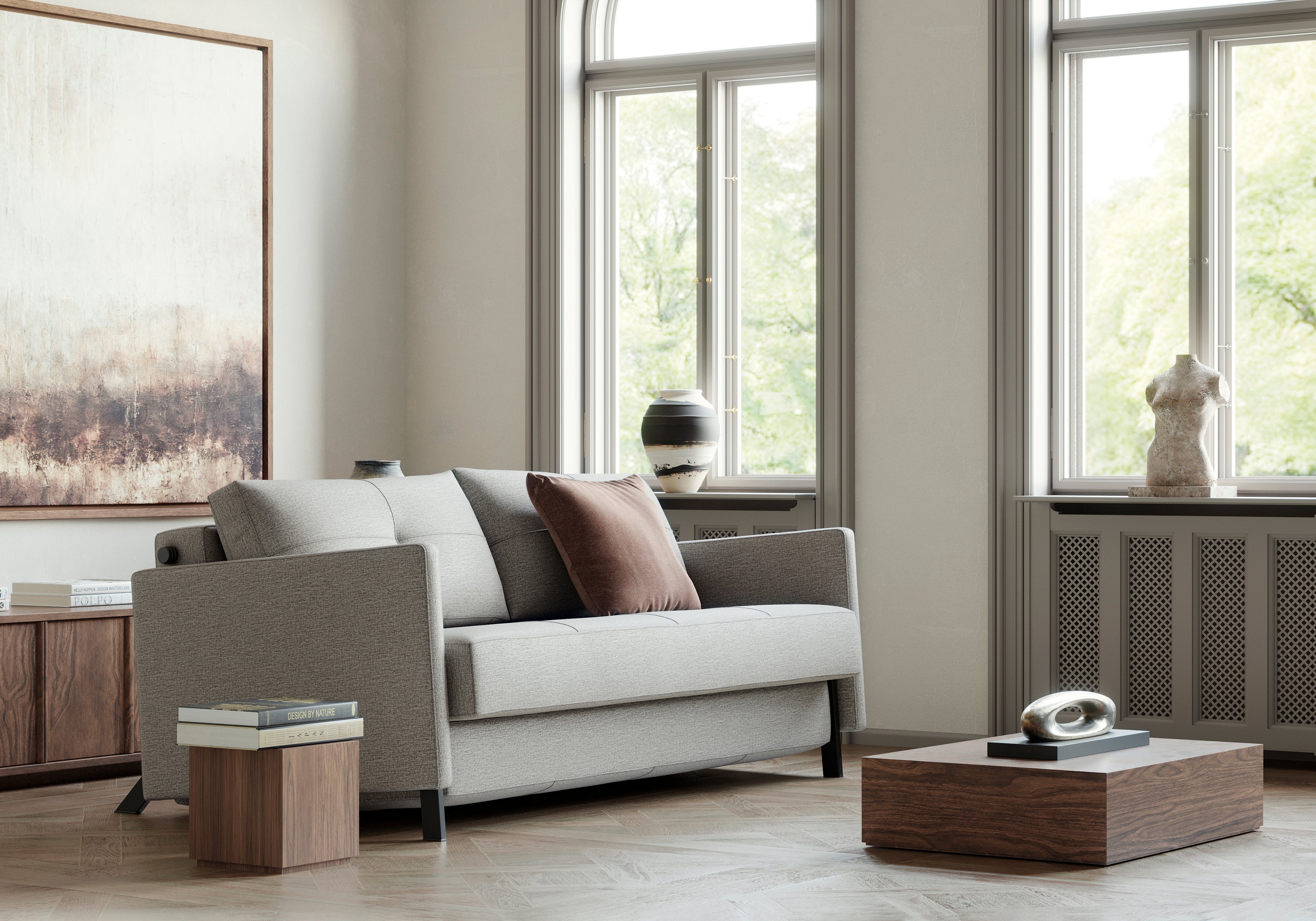 Cubed Deluxe Sleeper Sofa w/Arms - More Options
