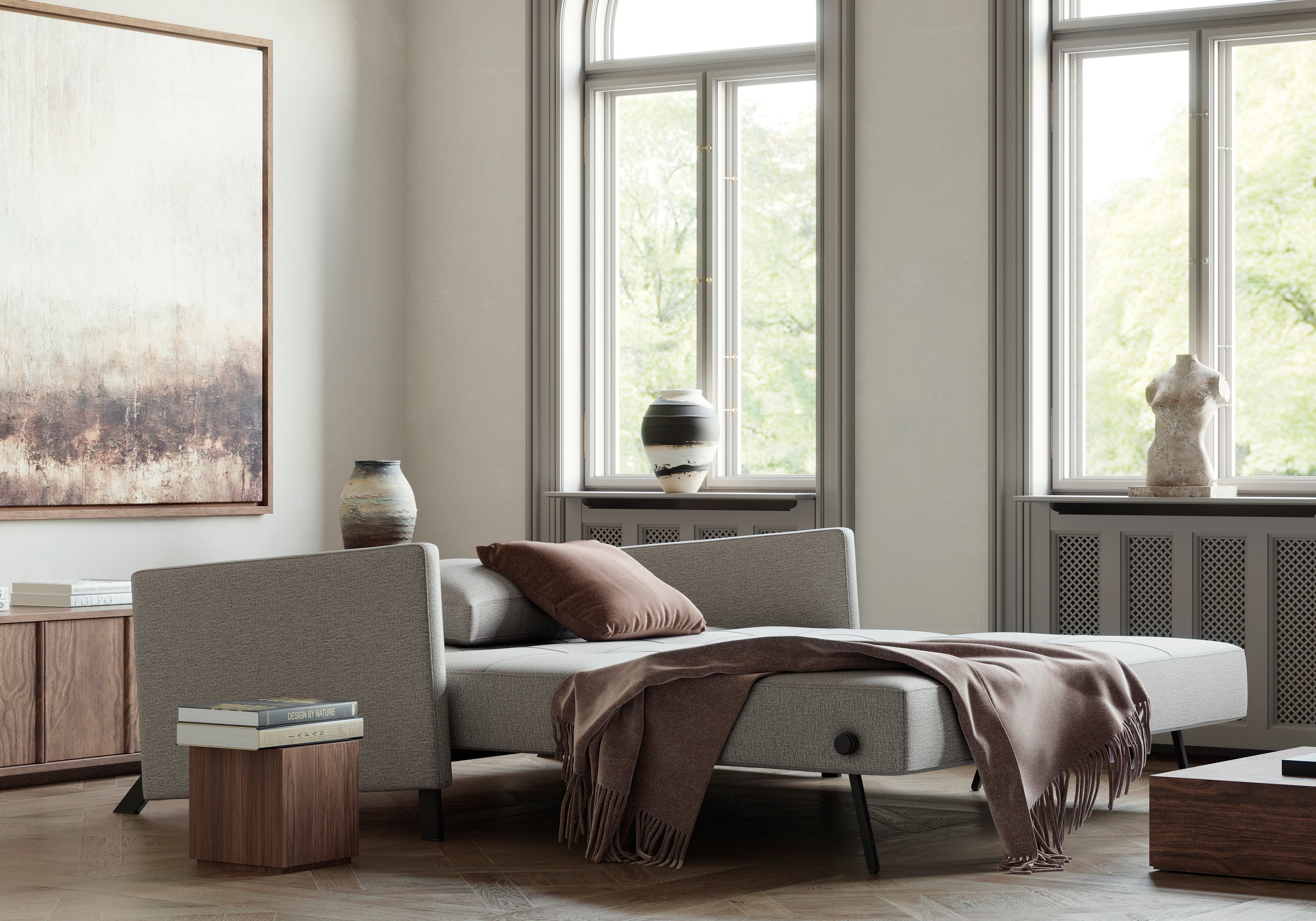 Cubed Deluxe Sleeper Sofa w/Arms - More Options