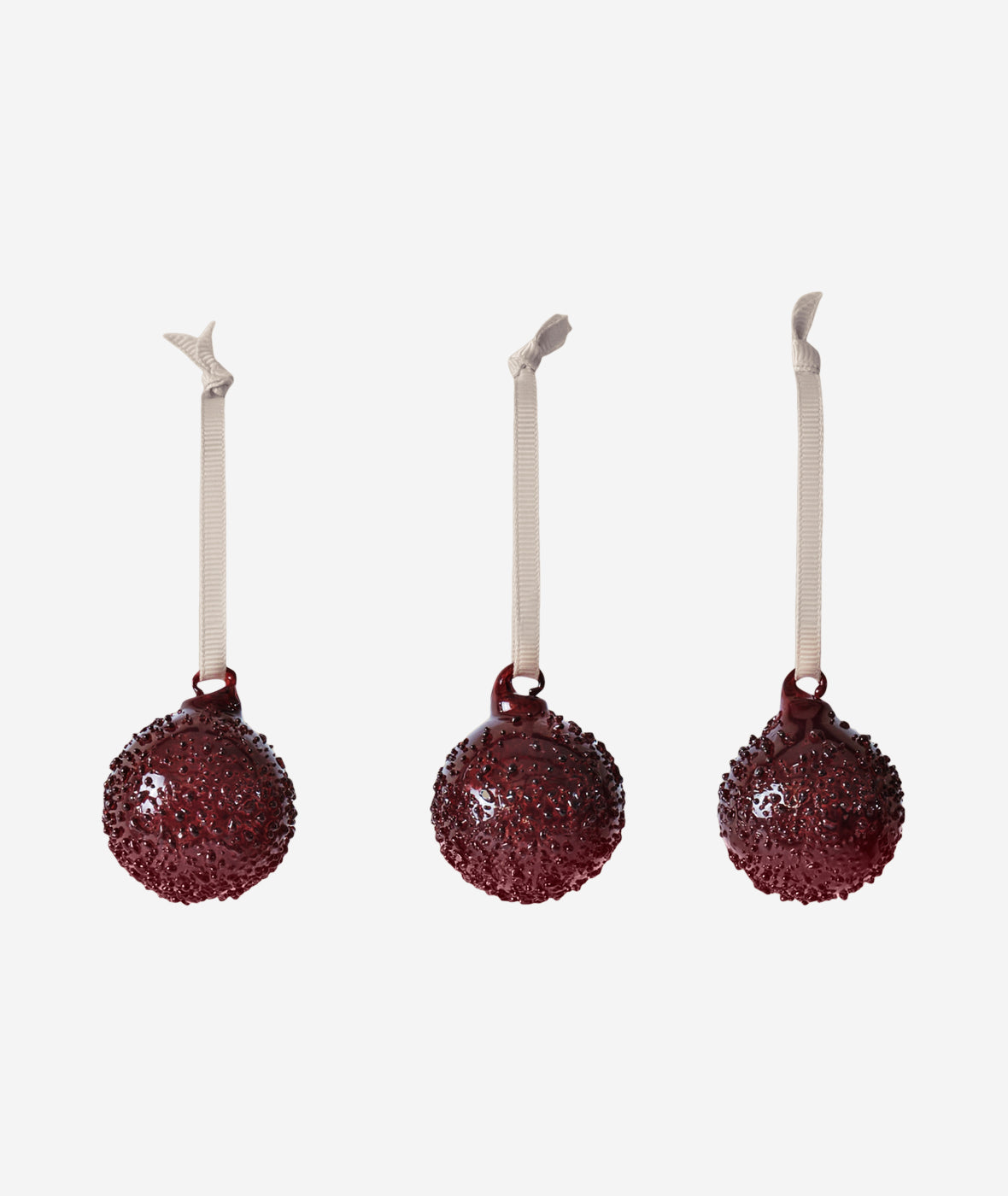 Flurry Glass Baubles Set/3 - More Options