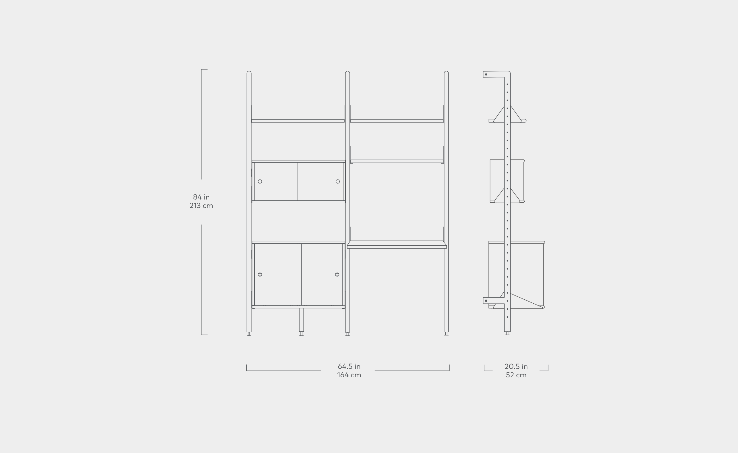 Branch 2 Multi Storage Unit with Desk - More Options