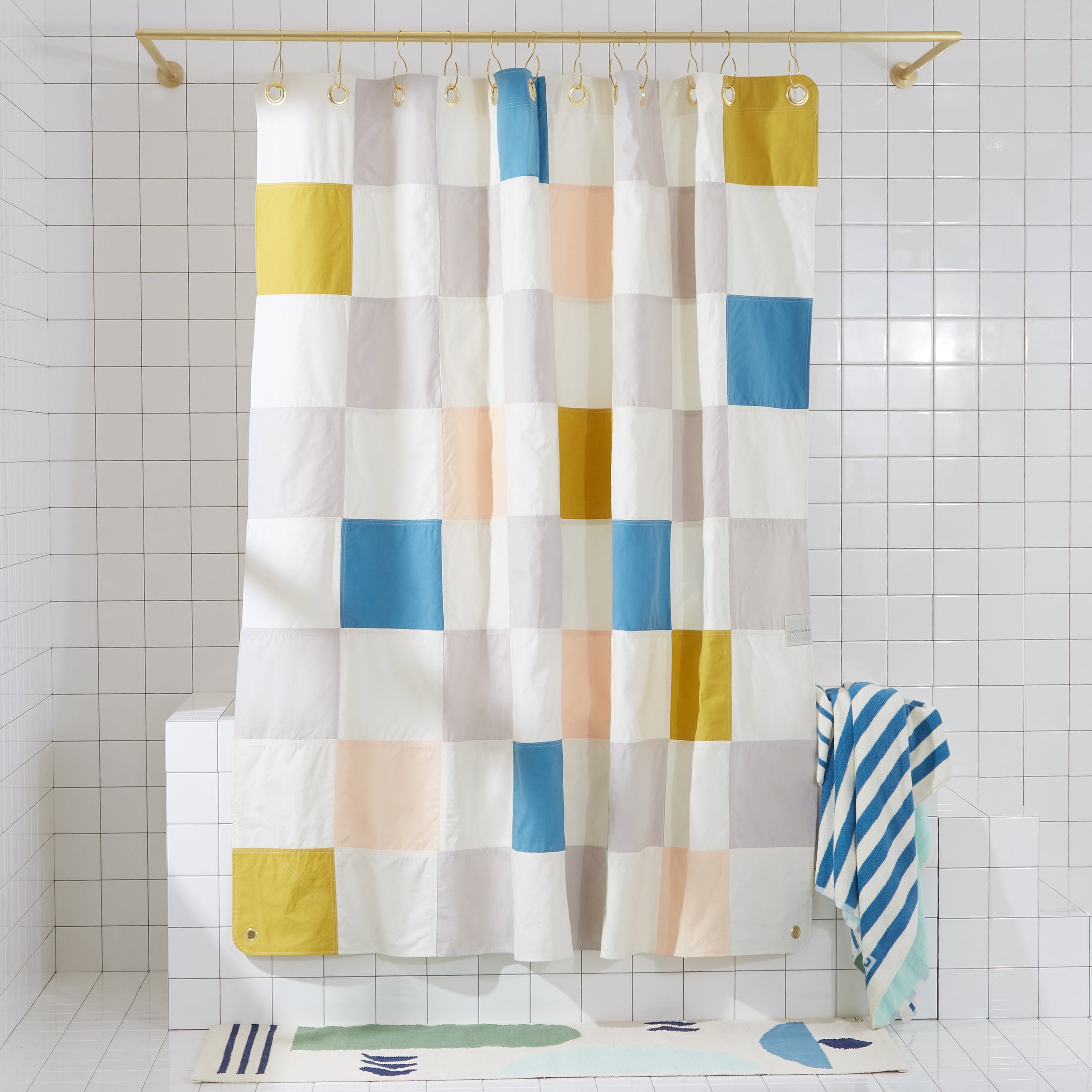 The Checker Shower Curtain - More Options