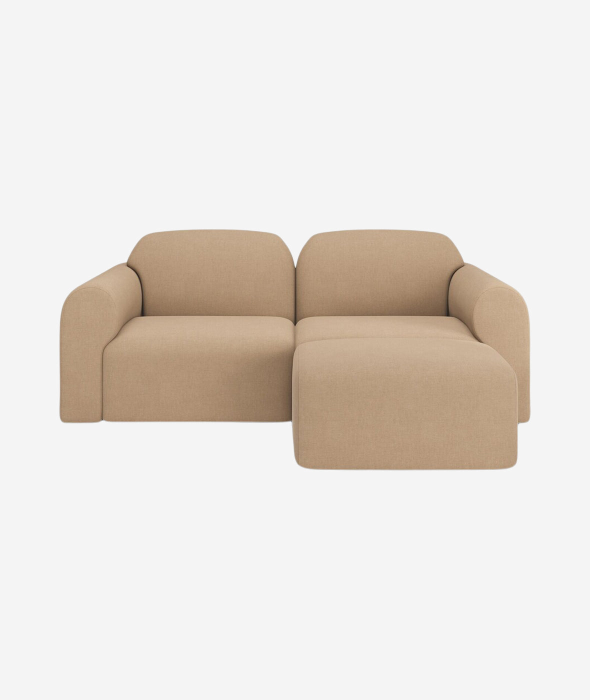 Bulky 3-PC Modular Sofa w/Footstool - More Options