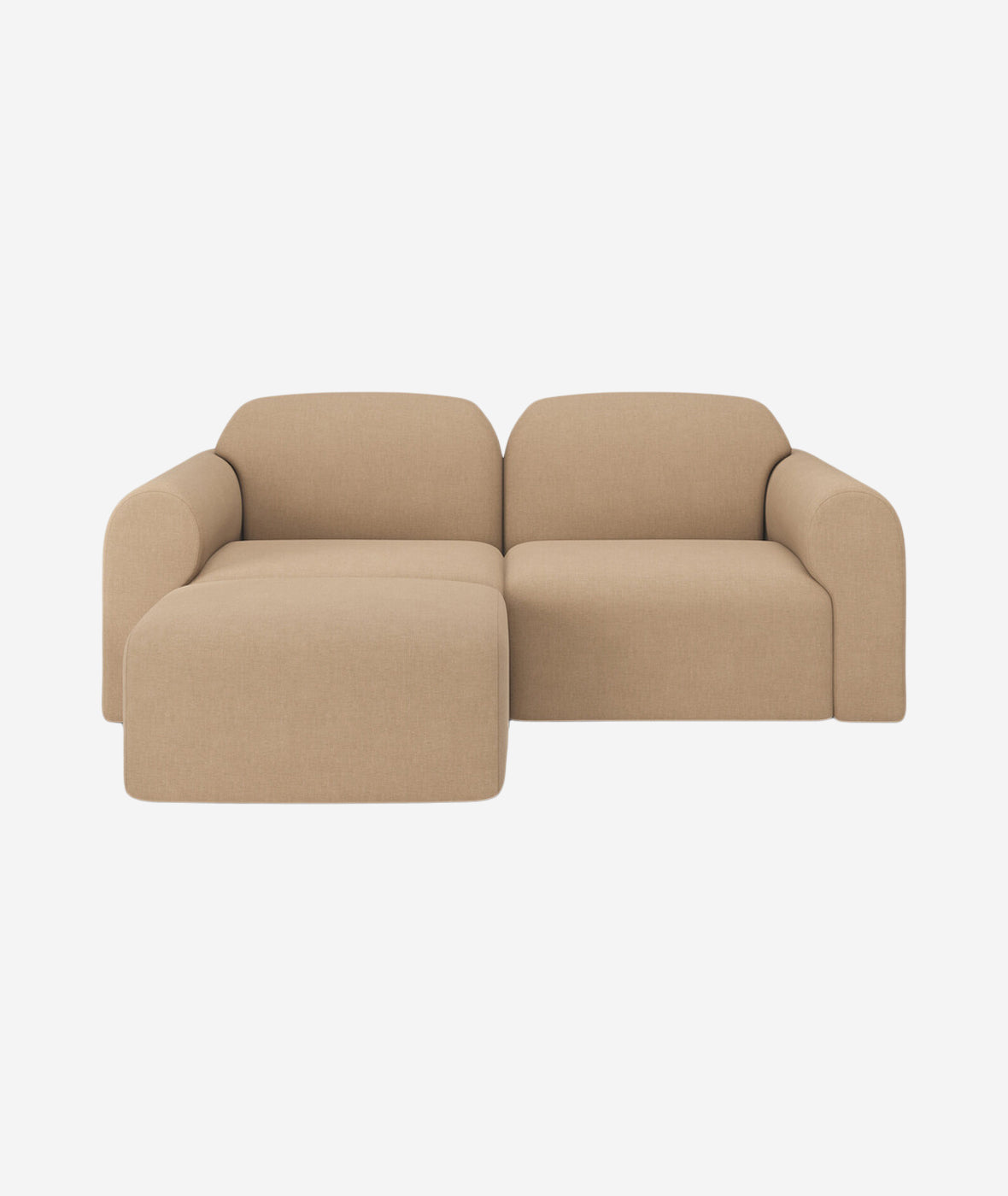 Bulky 3-PC Modular Sofa w/Footstool - More Options