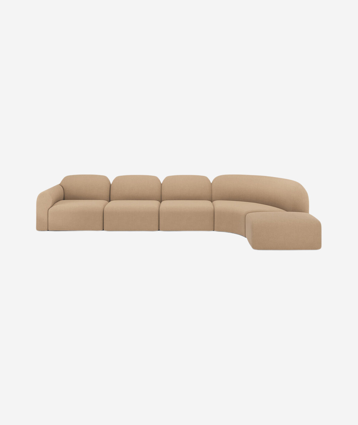 Bulky 5-PC Modular Sofa w/Footstool - More Options
