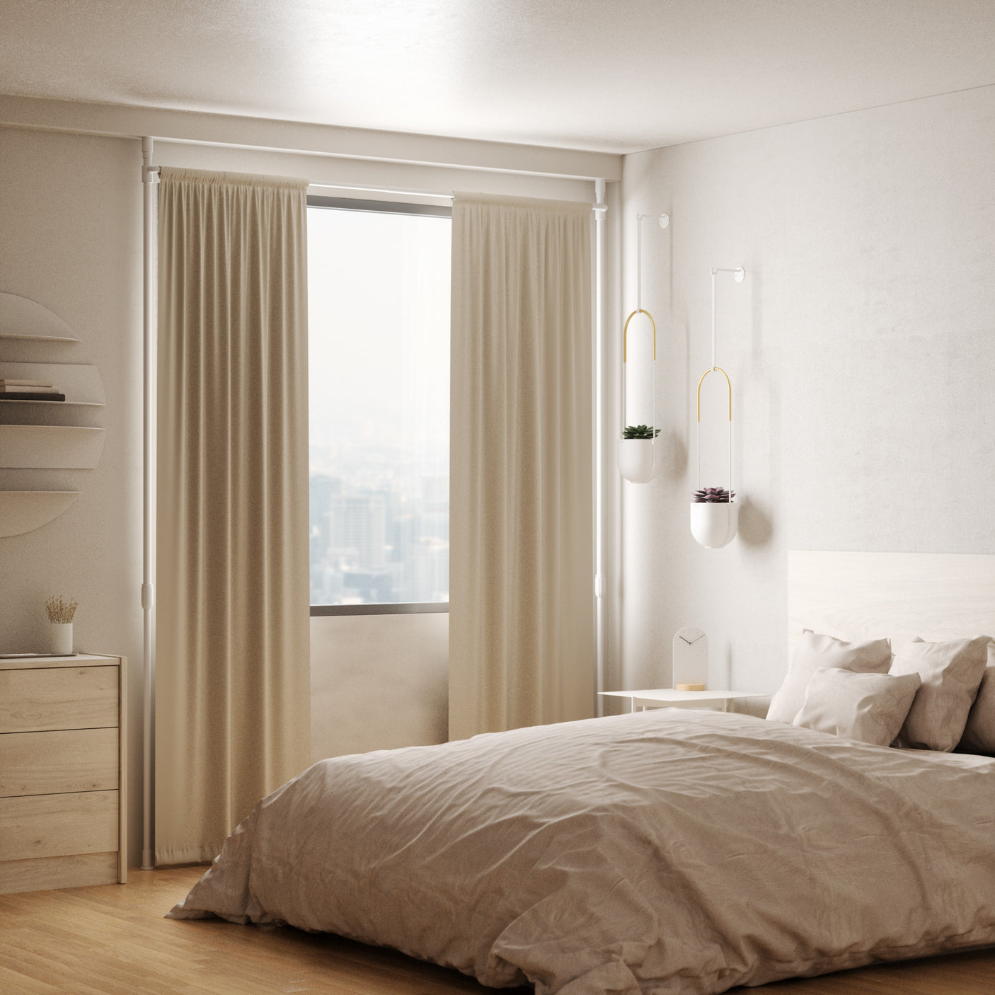 Anywhere Curtain Rod + Room Divider