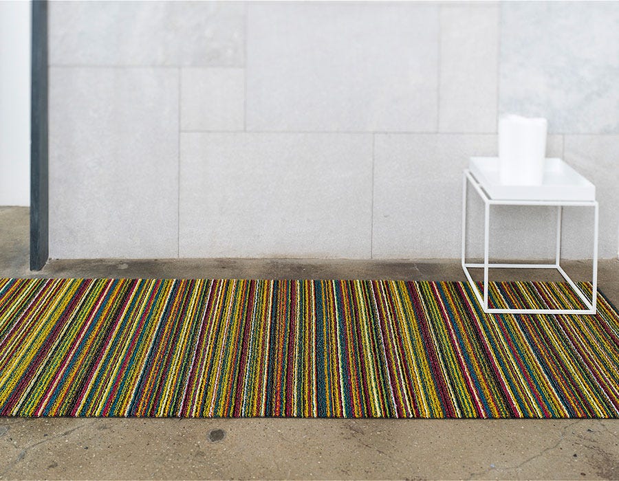 Skinny Stripe Shag Floormat - More Options