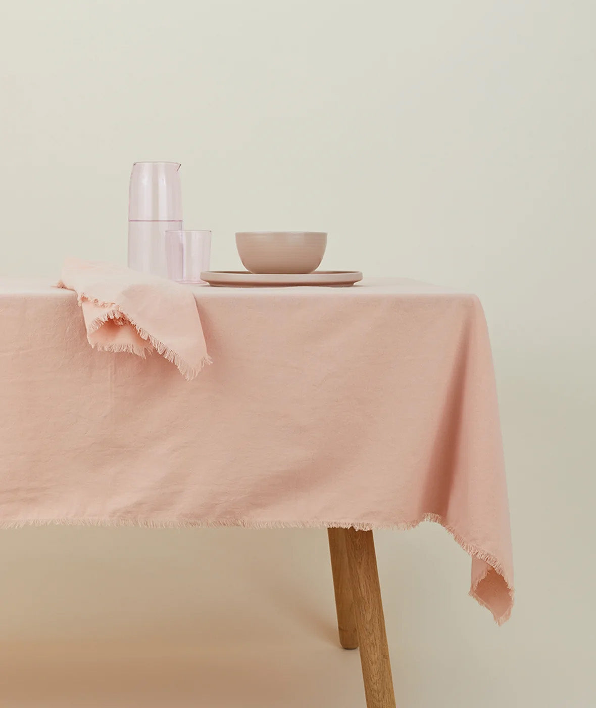 Essential Cotton Tablecloth - Blush