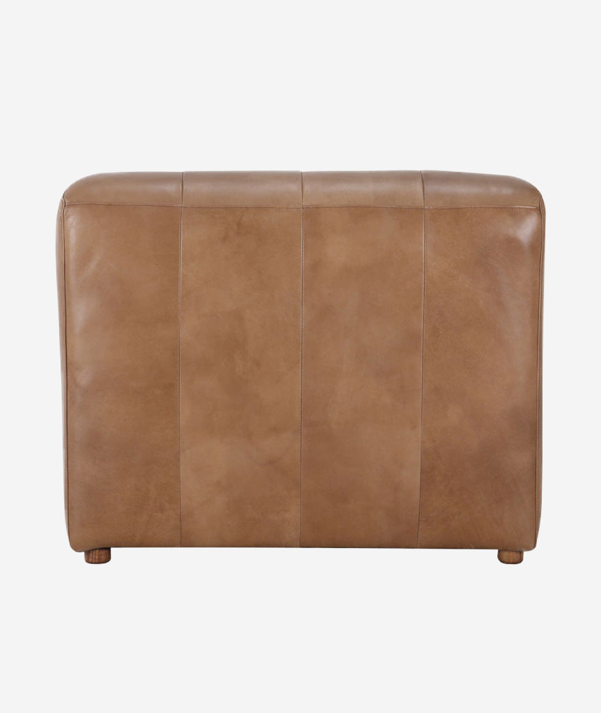 Ramsay Leather Chaise - Tan