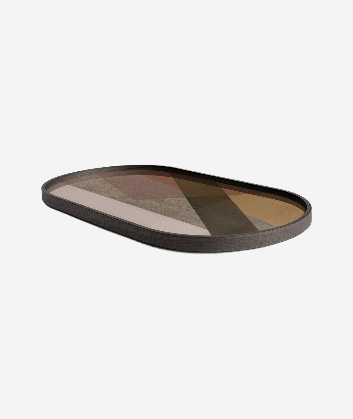 Oblong Angle Glass Tray