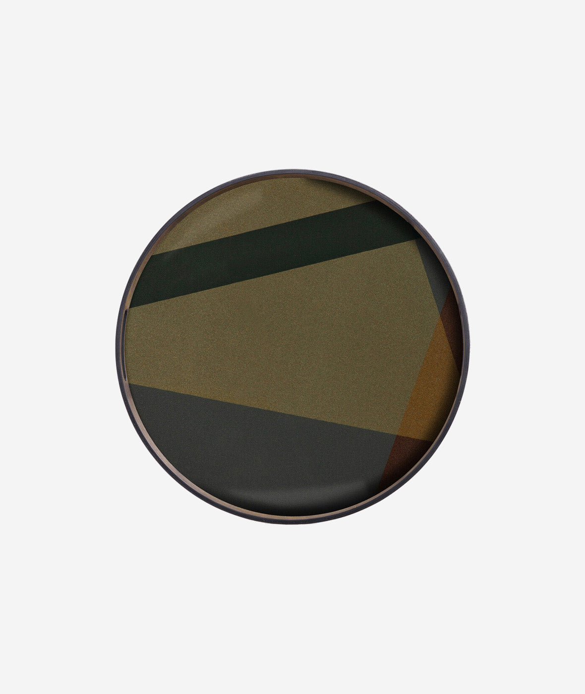 Circle Angle Glass Tray