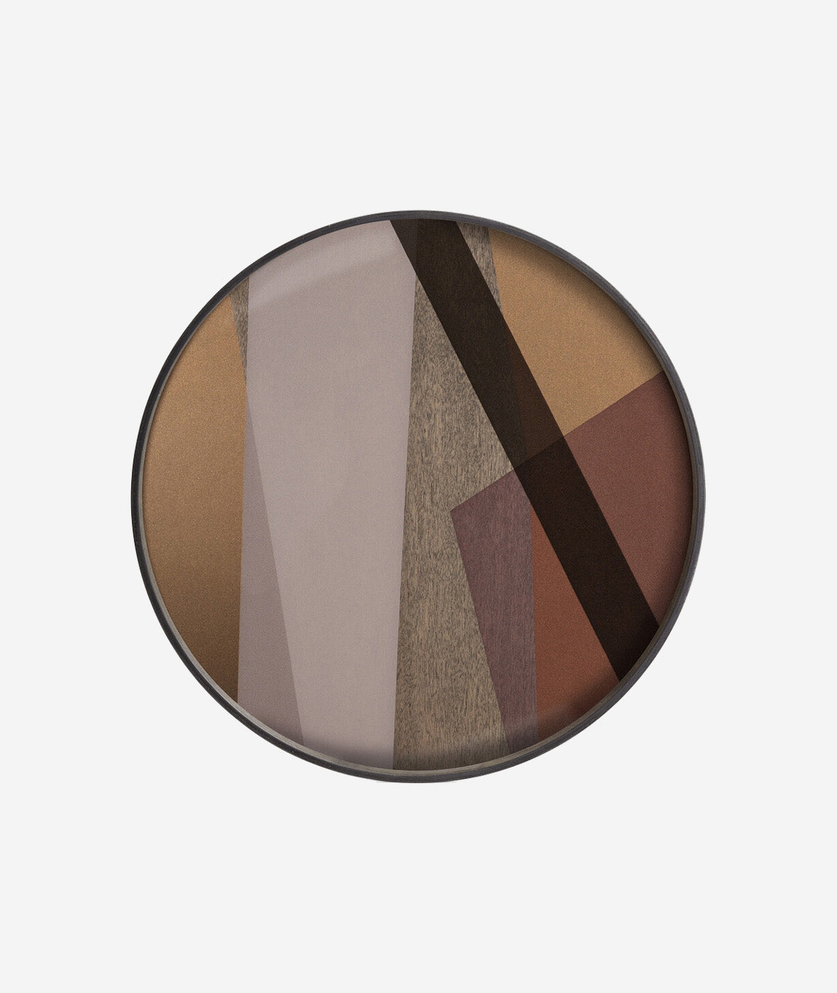 Circle Angle Glass Tray
