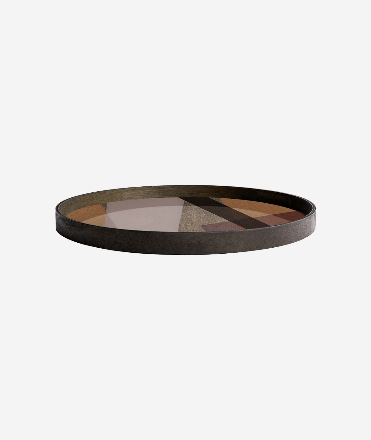 Circle Angle Glass Tray