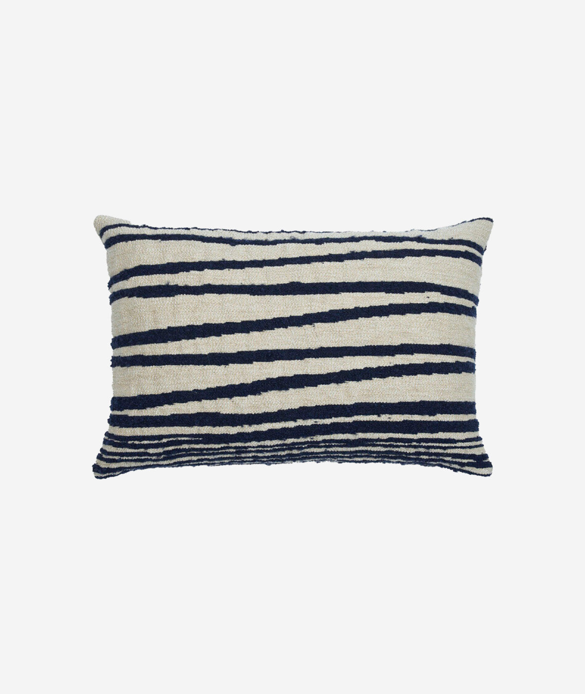 White Stripes Lumbar Pillow Set/2
