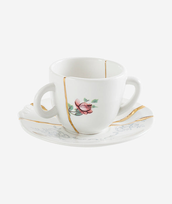Kintsugi Espresso Cup with Saucer No. 1 Seletti - BEAM // Design Store