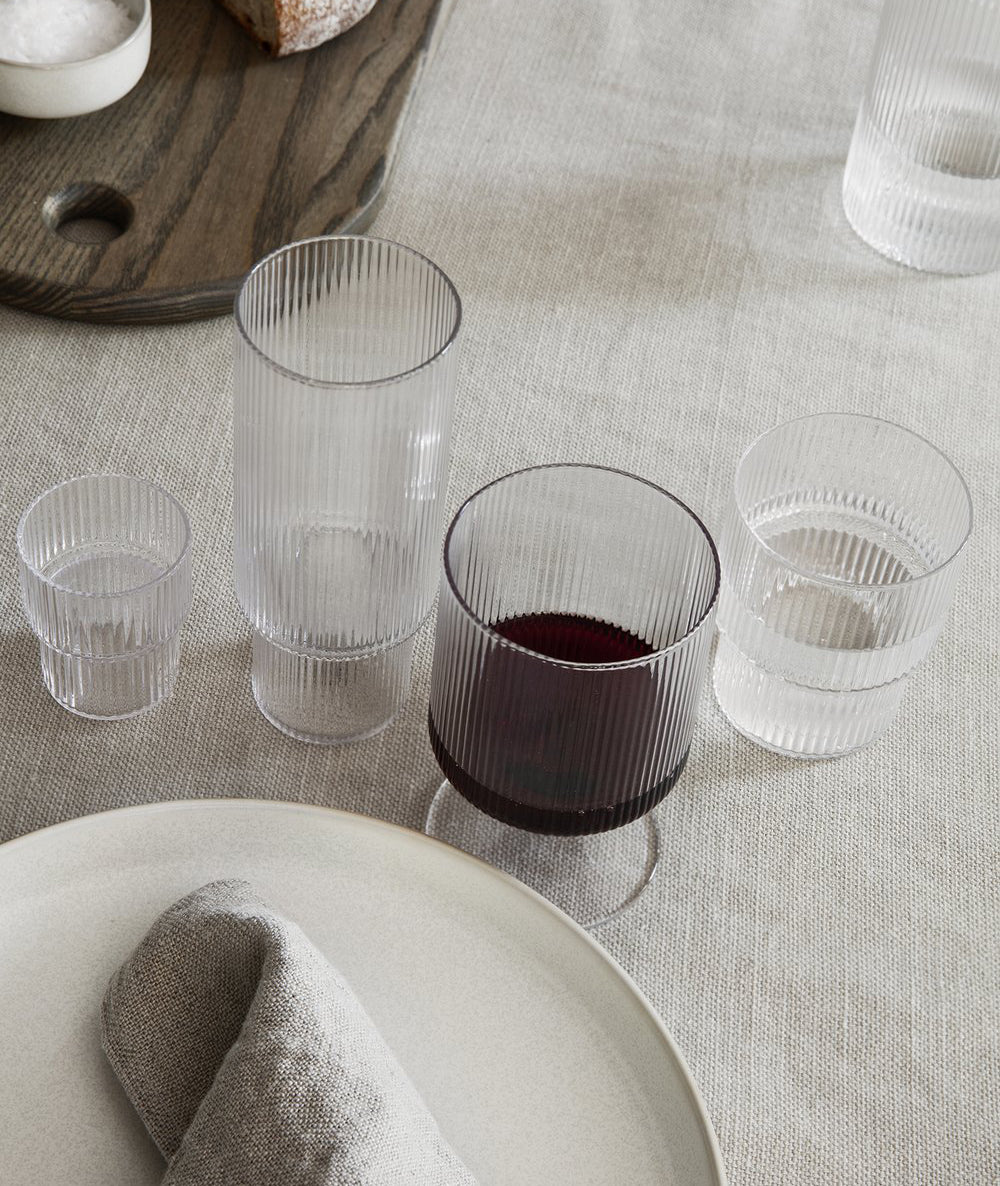 Ripple Long Drink Glasses set/4 Ferm Living - BEAM // Design Store
