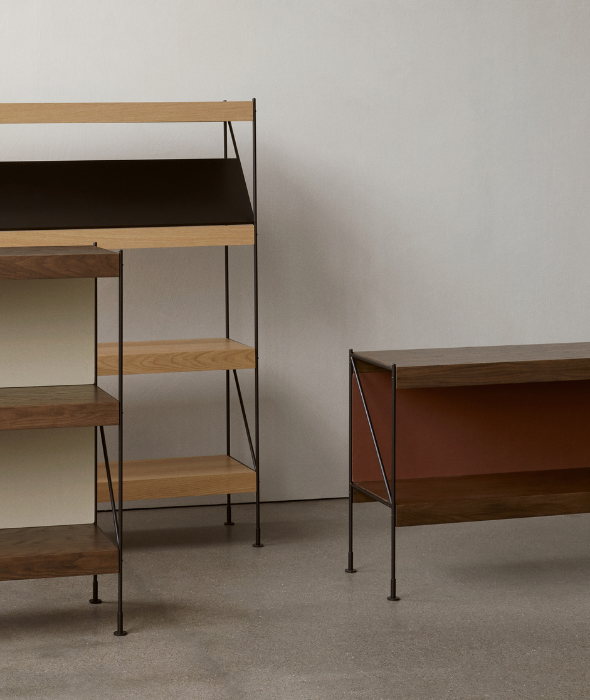 Zet Storage System - Back Panel and Magazine Shelf