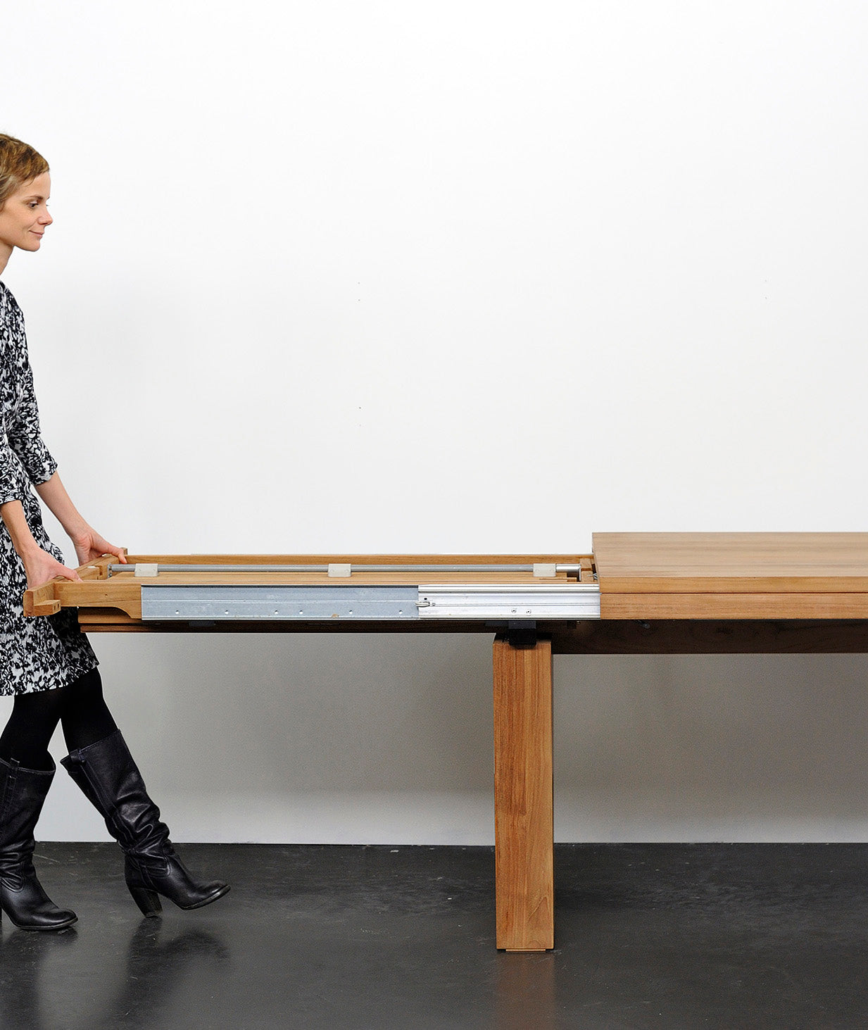 Double Extendable Dining Table - 2 Colors Ethnicraft - BEAM // Design Store
