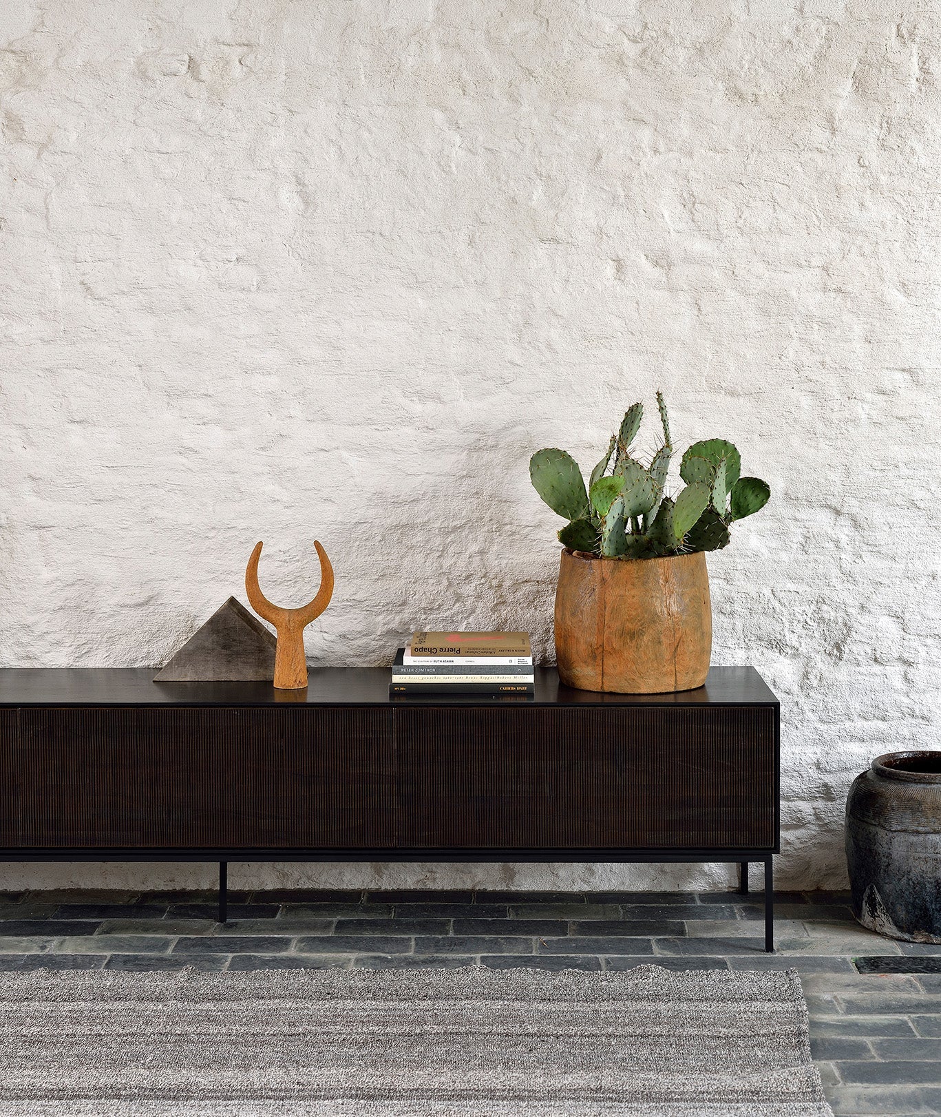 Teak Grooves TV Cupboard - 2 Sizes Ethnicraft - BEAM // Design Store