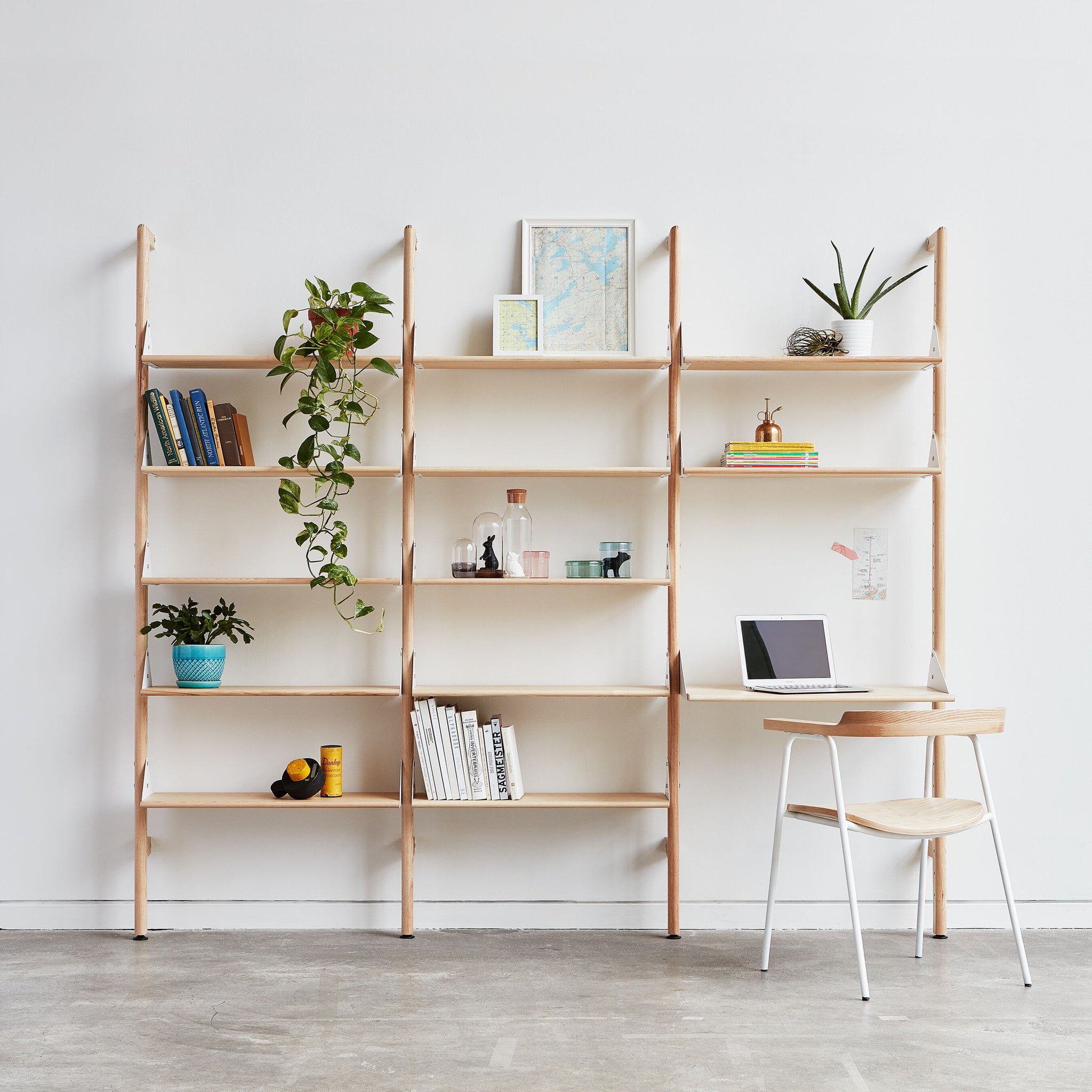 Branch 3 Shelving Unit with Desk - 3 Colors Gus* Modern - BEAM // Design Store