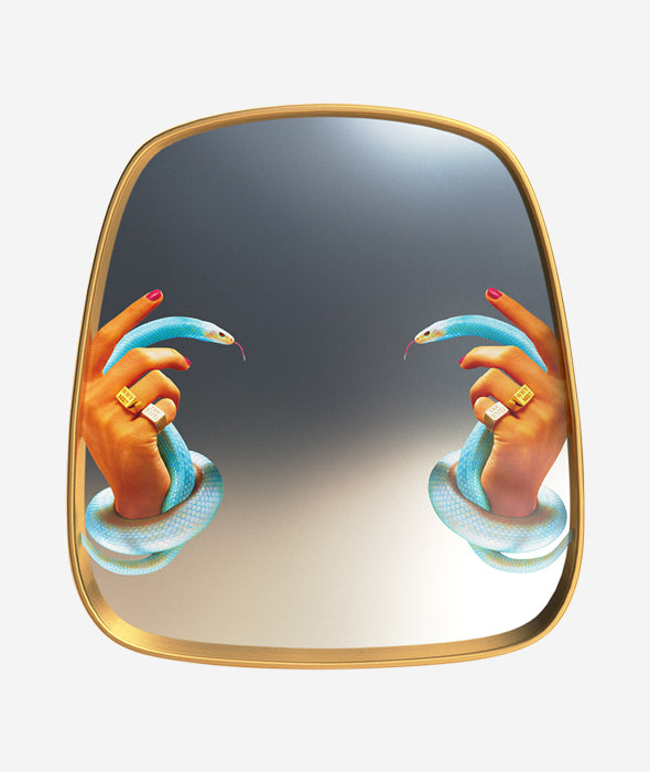 Toiletpaper Hands with Snakes Mirror Seletti x Toiletpaper - BEAM // Design Store