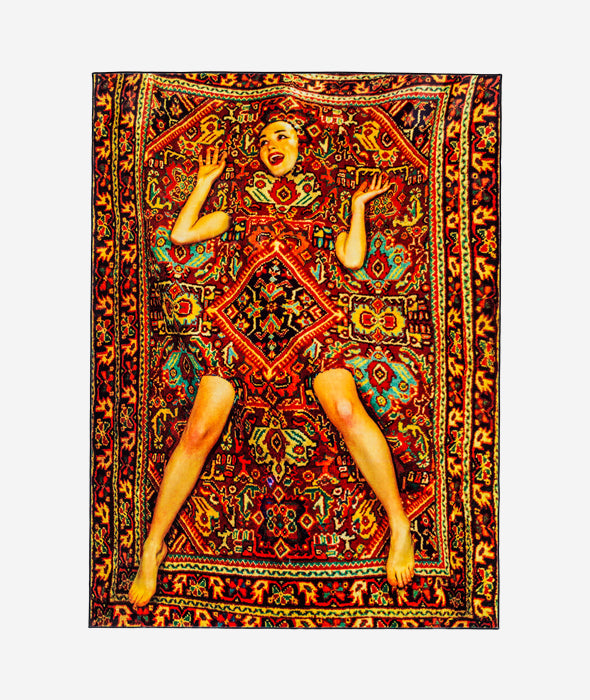 Lady on Carpet Rug Seletti x Toiletpaper - BEAM // Design Store