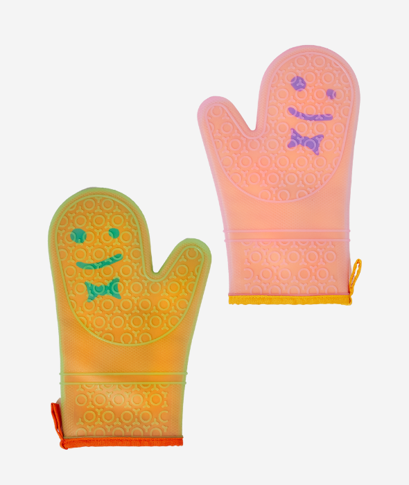 Mismatch Oven Mitt Set/2