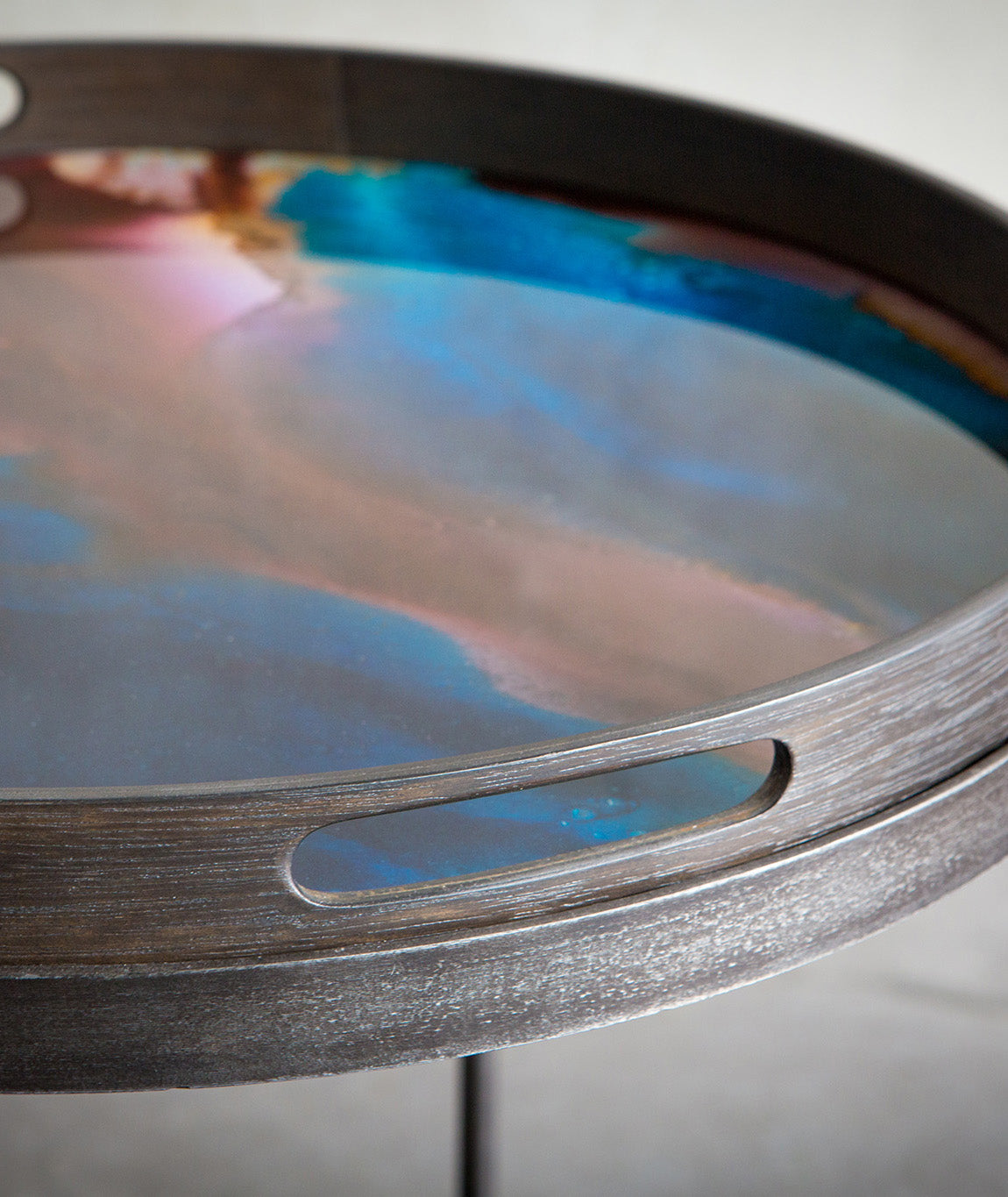 Organic Glass Round Tray - 3 Colors Ethnicraft - BEAM // Design Store