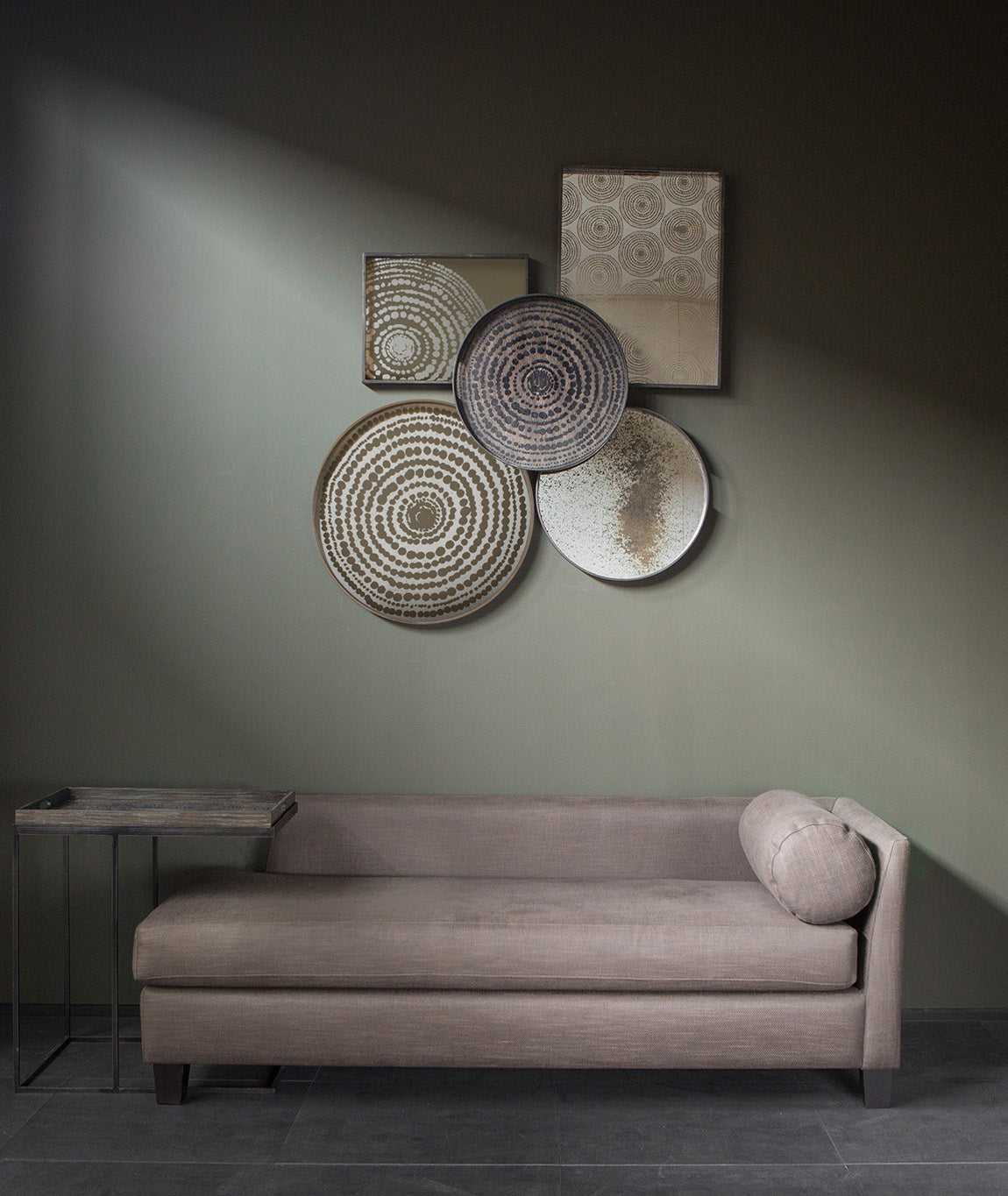 Aged Mirror Round Tray - 3 Colors Ethnicraft - BEAM // Design Store
