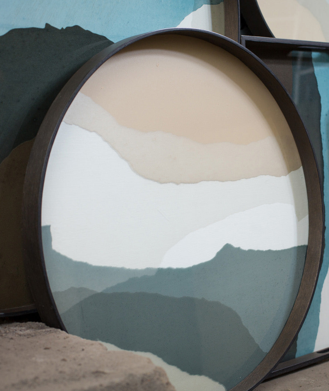 Wabi Sabi Glass Round Tray - 3 Colors Ethnicraft - BEAM // Design Store