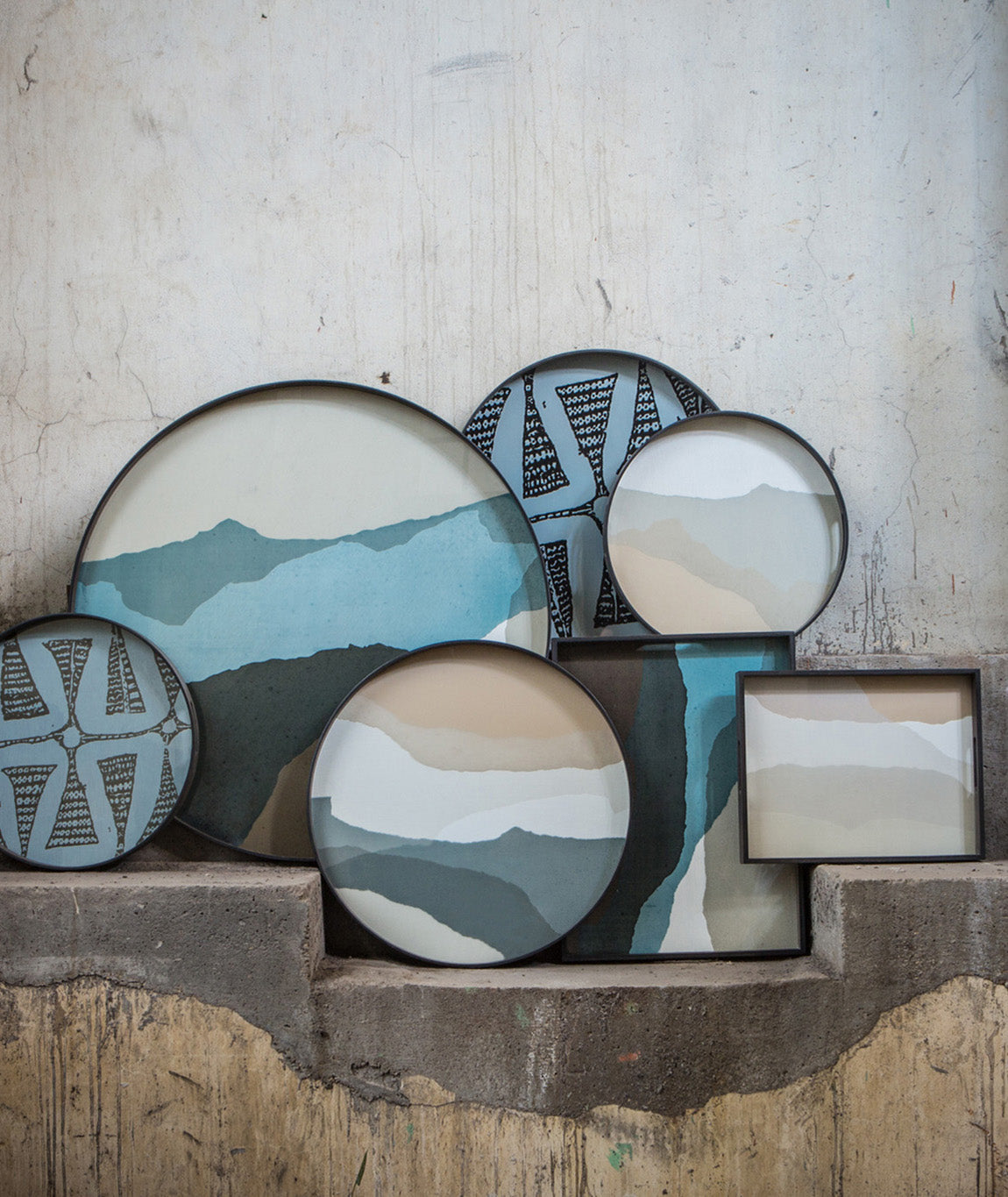 Wabi Sabi Glass Round Tray - 3 Colors Ethnicraft - BEAM // Design Store