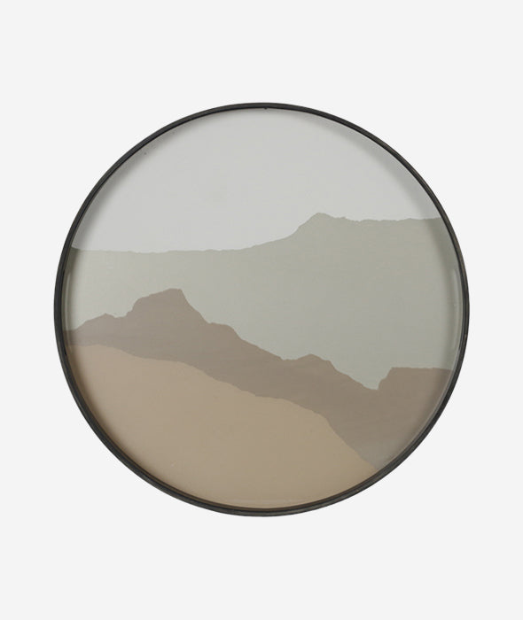 Wabi Sabi Glass Round Tray - 3 Colors Ethnicraft - BEAM // Design Store