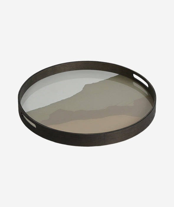 Wabi Sabi Glass Round Tray - 3 Colors Ethnicraft - BEAM // Design Store