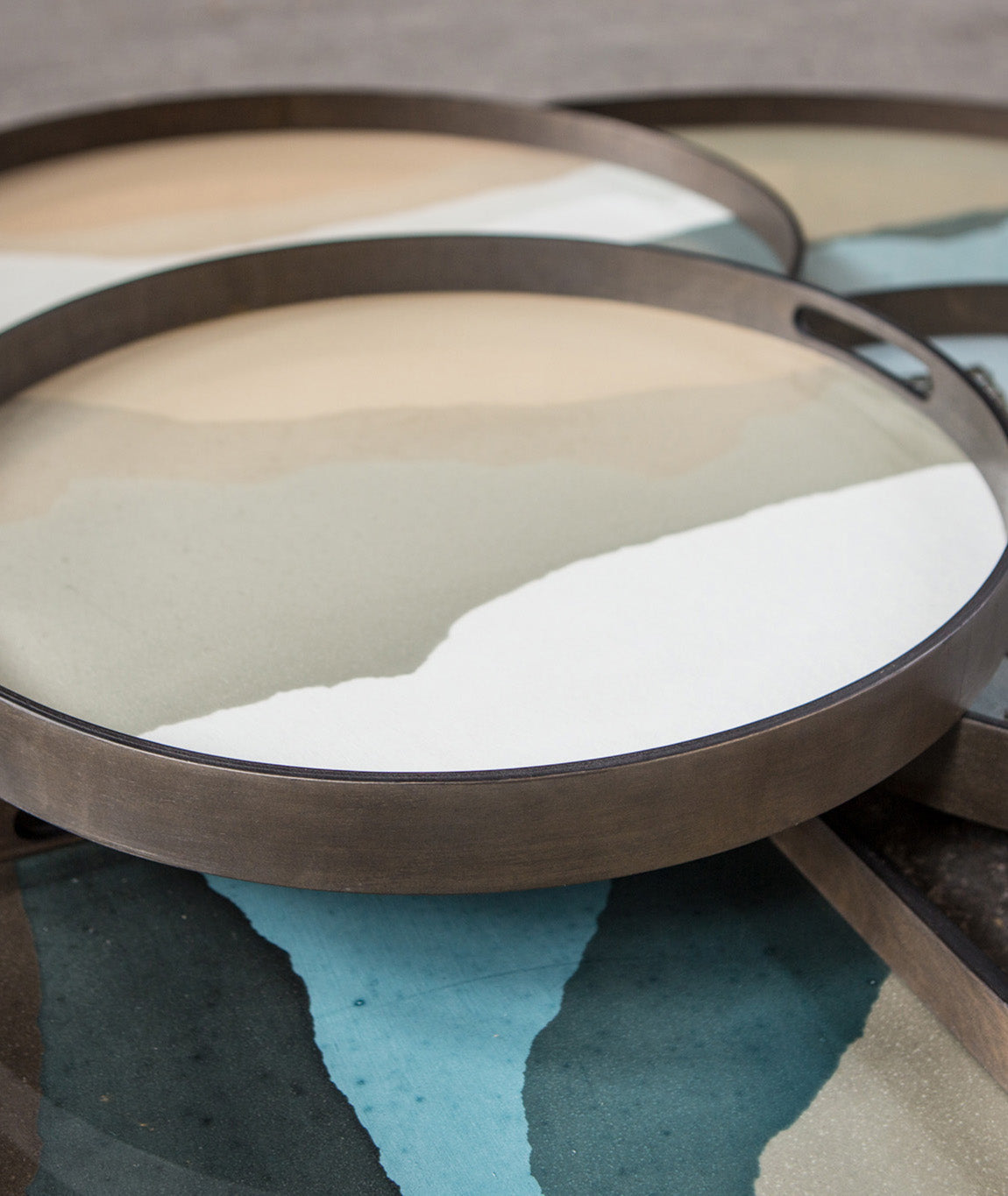 Wabi Sabi Glass Round Tray - 3 Colors Ethnicraft - BEAM // Design Store