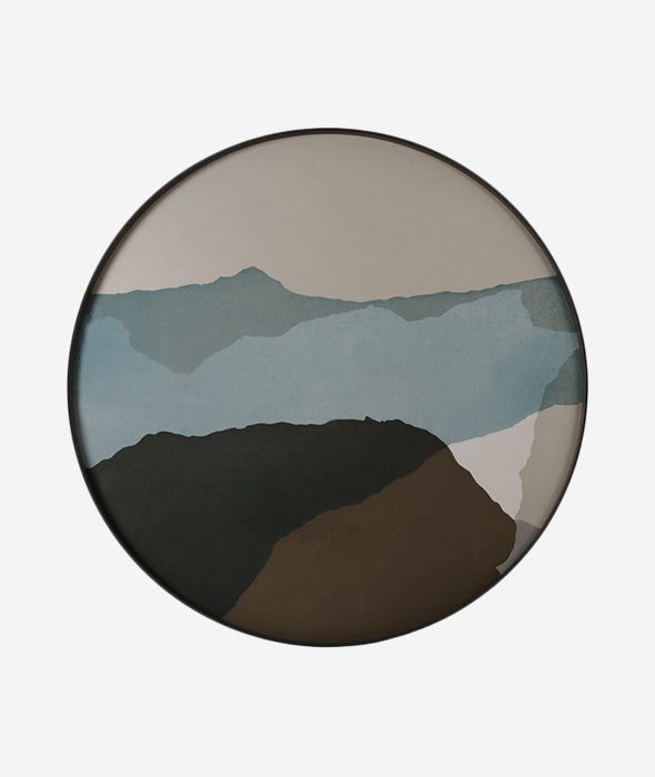 Wabi Sabi Glass Round Tray - 3 Colors Ethnicraft - BEAM // Design Store