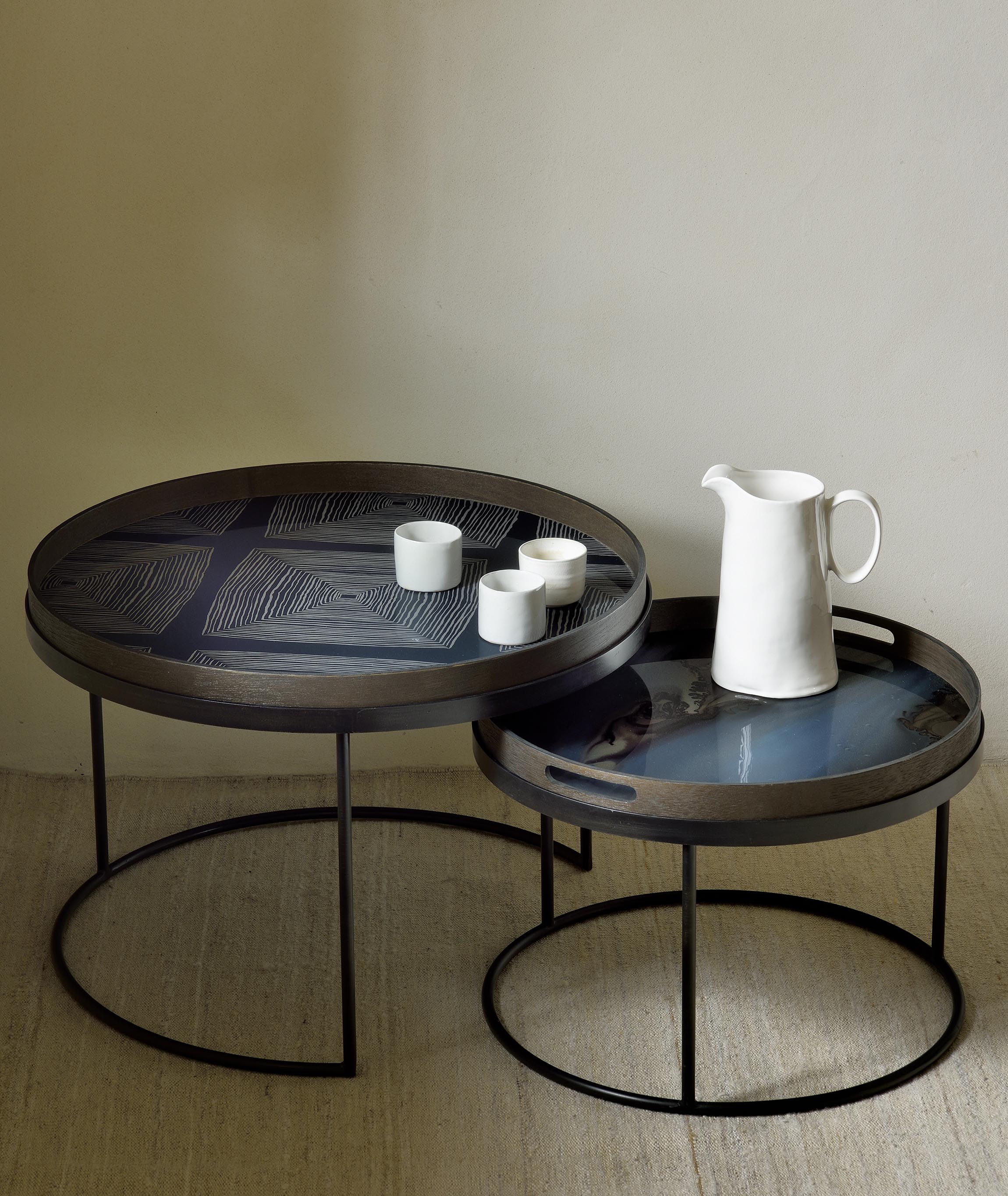 Organic Glass Round Tray - More Options