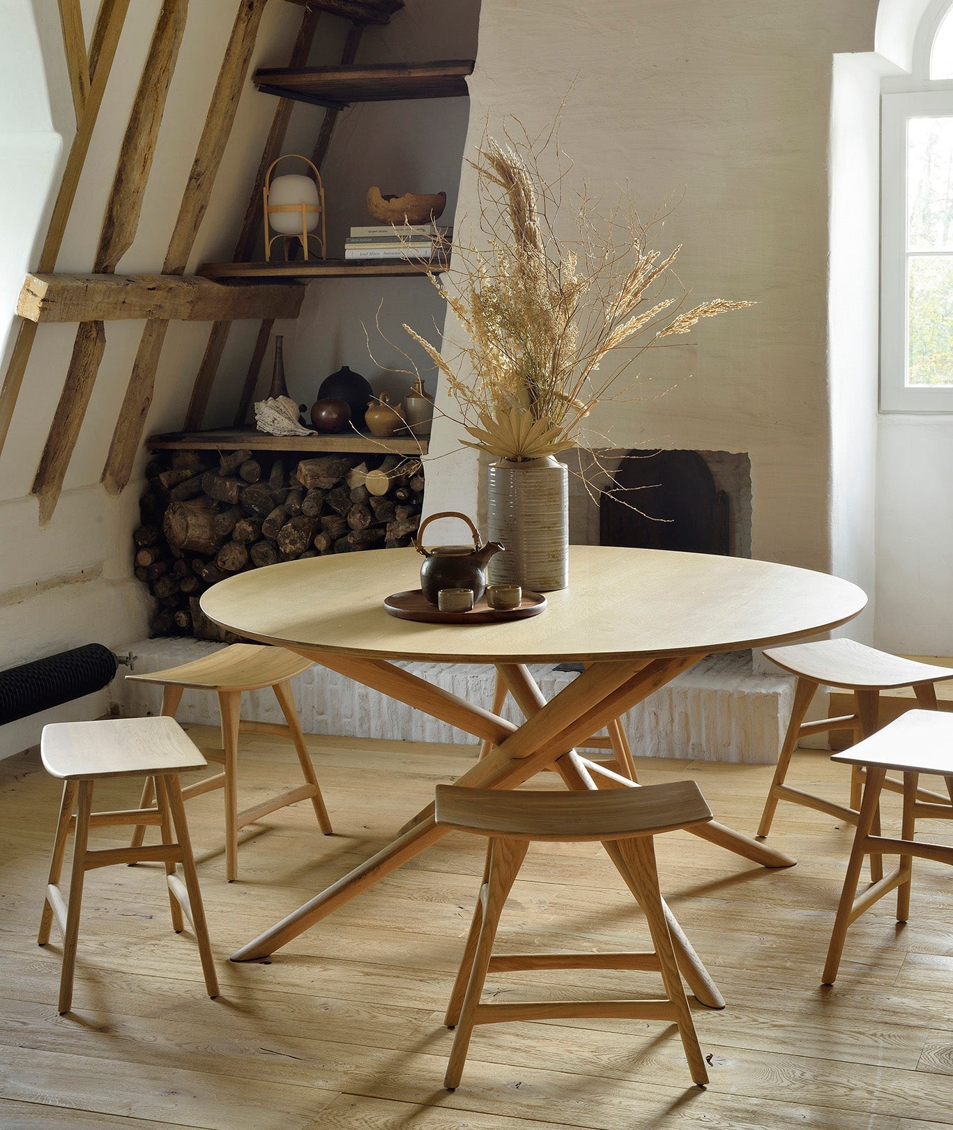 Mikado Round Dining Table Ethnicraft - BEAM // Design Store